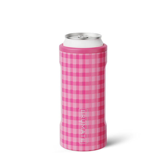 Hopsulator Slim | Pink Gingham | 12oz Slim Cans