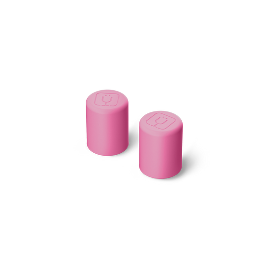 Magnetic Straw Cover | Pink Gingham | 2-Pack