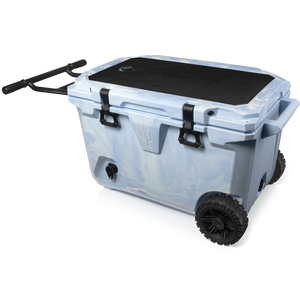 BrüTank 55-Quart Rolling Cooler | Light Blue & White Swirl