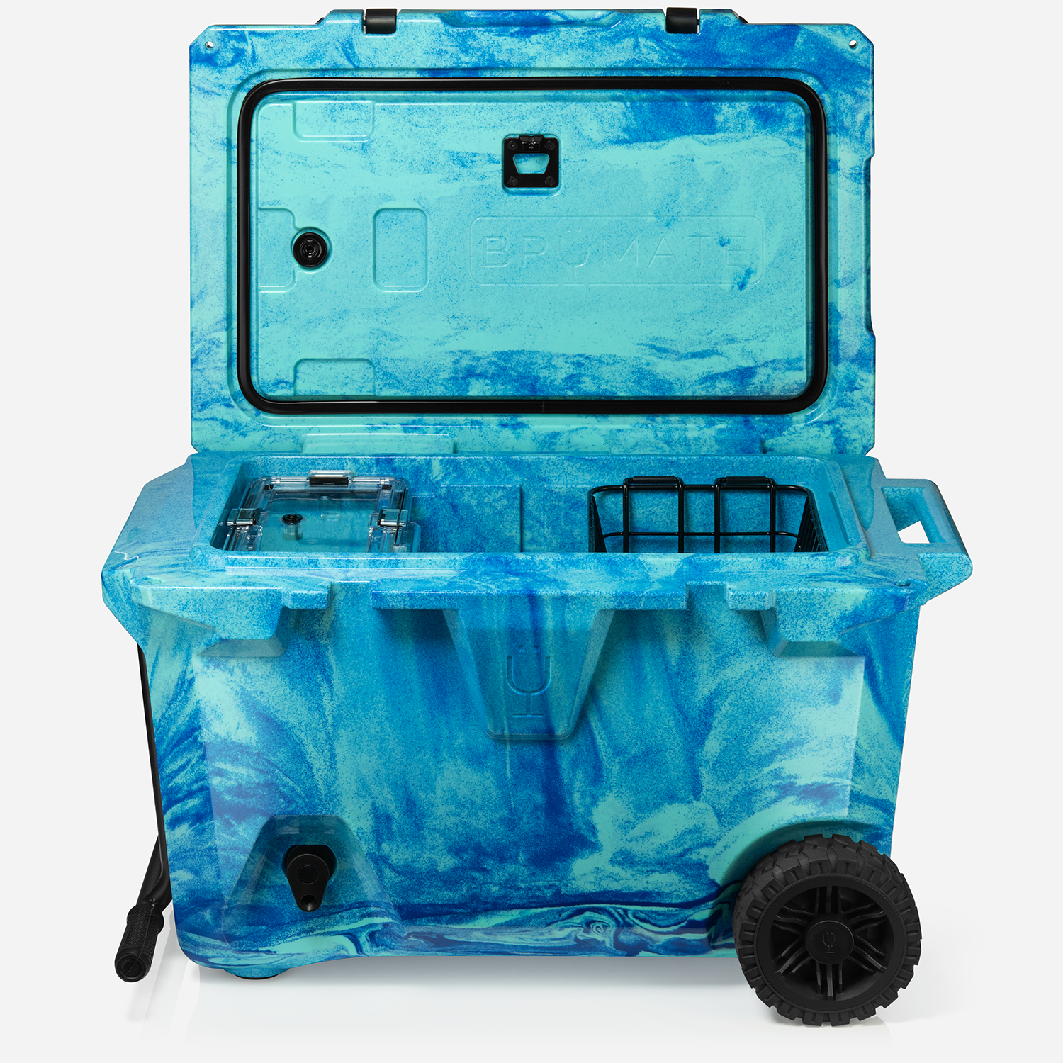 BrüTank 55-Quart Rolling Cooler | Ocean Swirl